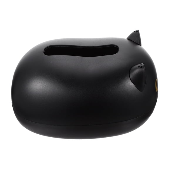 NUOLUX Decorative Tissue Box Black Abs Cat Shape Tissue Storage for Kitchen 1Pack