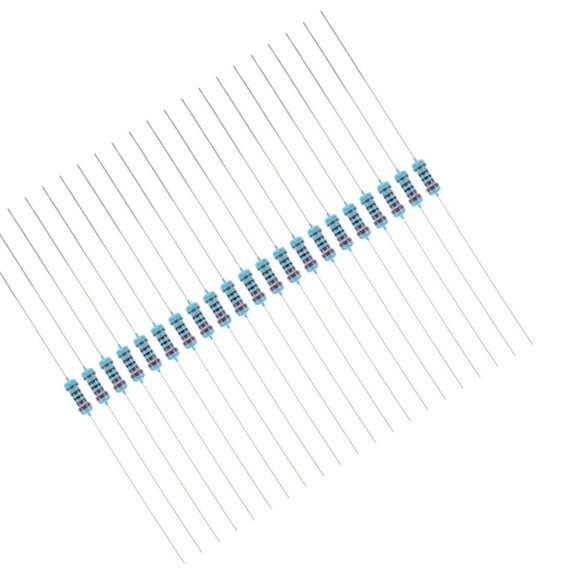 NUOLUX 1Set Resistors Assortment For Diy Project Multicolor 6.00X0.20X0.20Cm Metal And Plastic