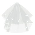 thumbnail image 1 of NUOLUX 1pc Bride Wedding Dress Veil Elegant Bridal Veil Romantic Wedding Party Veil, 1 of 6