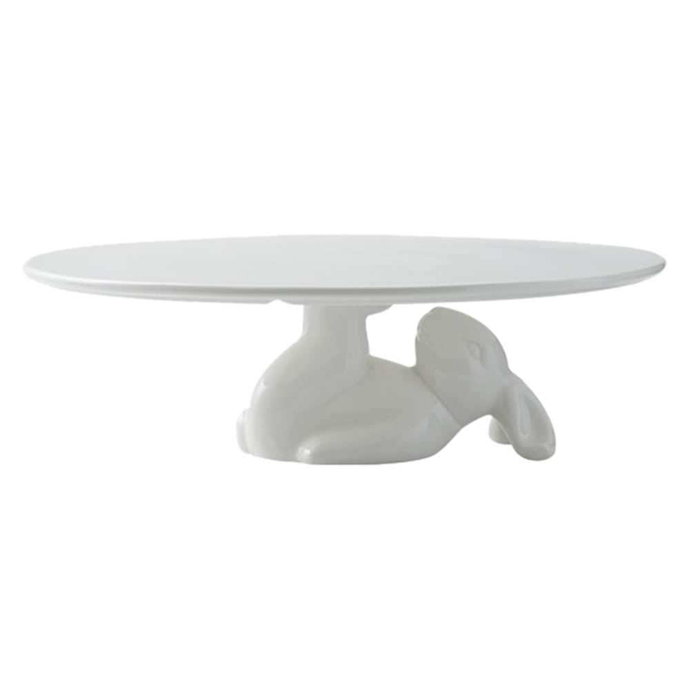 NUOLUX 1pc Bunny Shape Cake Stand Fruit Serving Stand Dessert Cookie Storage Rack