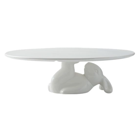 DEEPCRAFF cake display stand Bunny Shape Cake Stand White 1Pcs