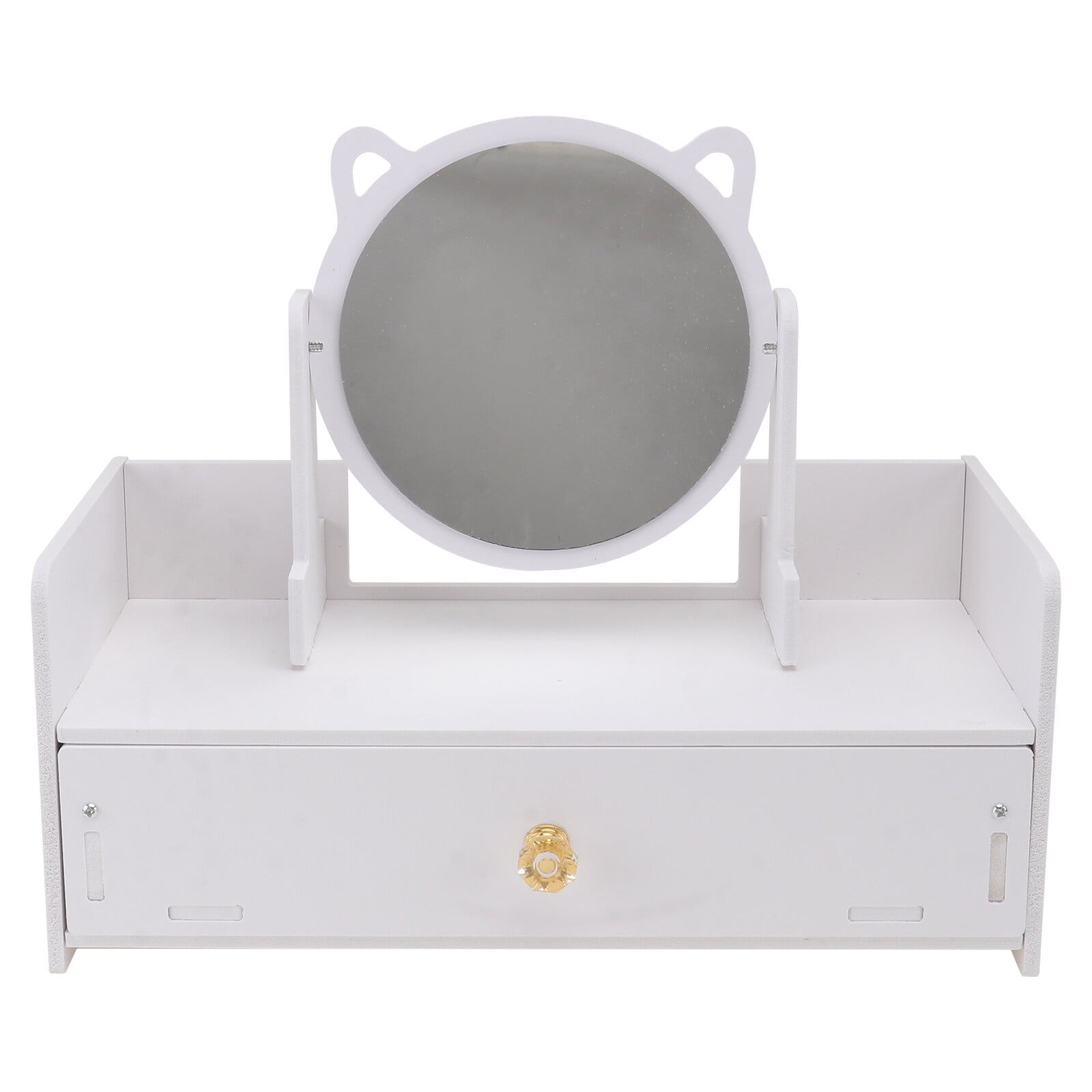NUOLUX 1pc Desktop Girl Makeup Mirror Storage Drawer Structure Girl