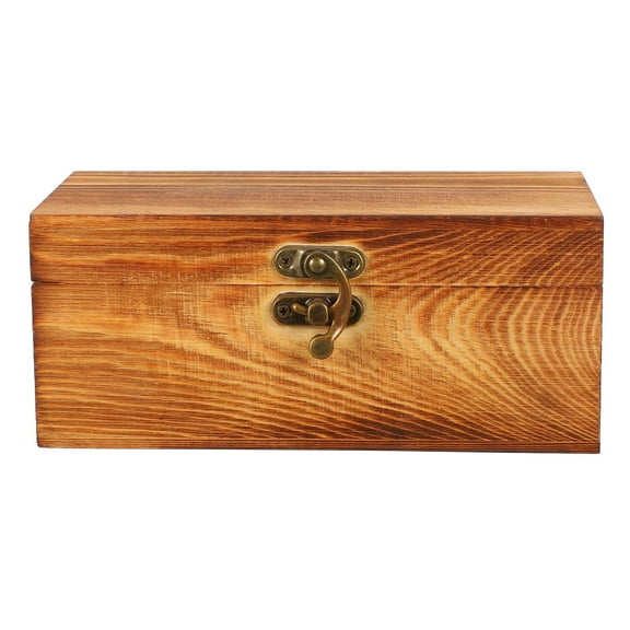 Tineasur Vintage Rectangular Tea Box Organizer for Loose Leaf Tea Bags, Multi-Purpose Storage and Display Container