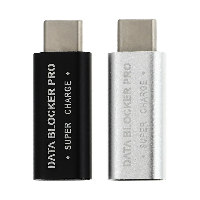 NUOLUX 2 PCS USB Type-C Data Blocker Juice Jacking Prevention 