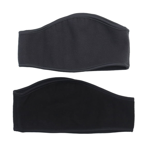 NUOLUX 2 Pcs Sports Headband Fleece Ear Warmer Winter Head Wrap Windproof Elastic Ear Cover Sweatband for Cycling Running Skiing - HR-01 HR02