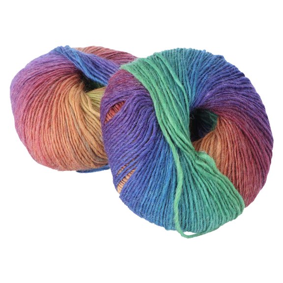 NUOLUX 2 Roll Gradient Wool Yarn for Knitting and Crocheting DIY Hats