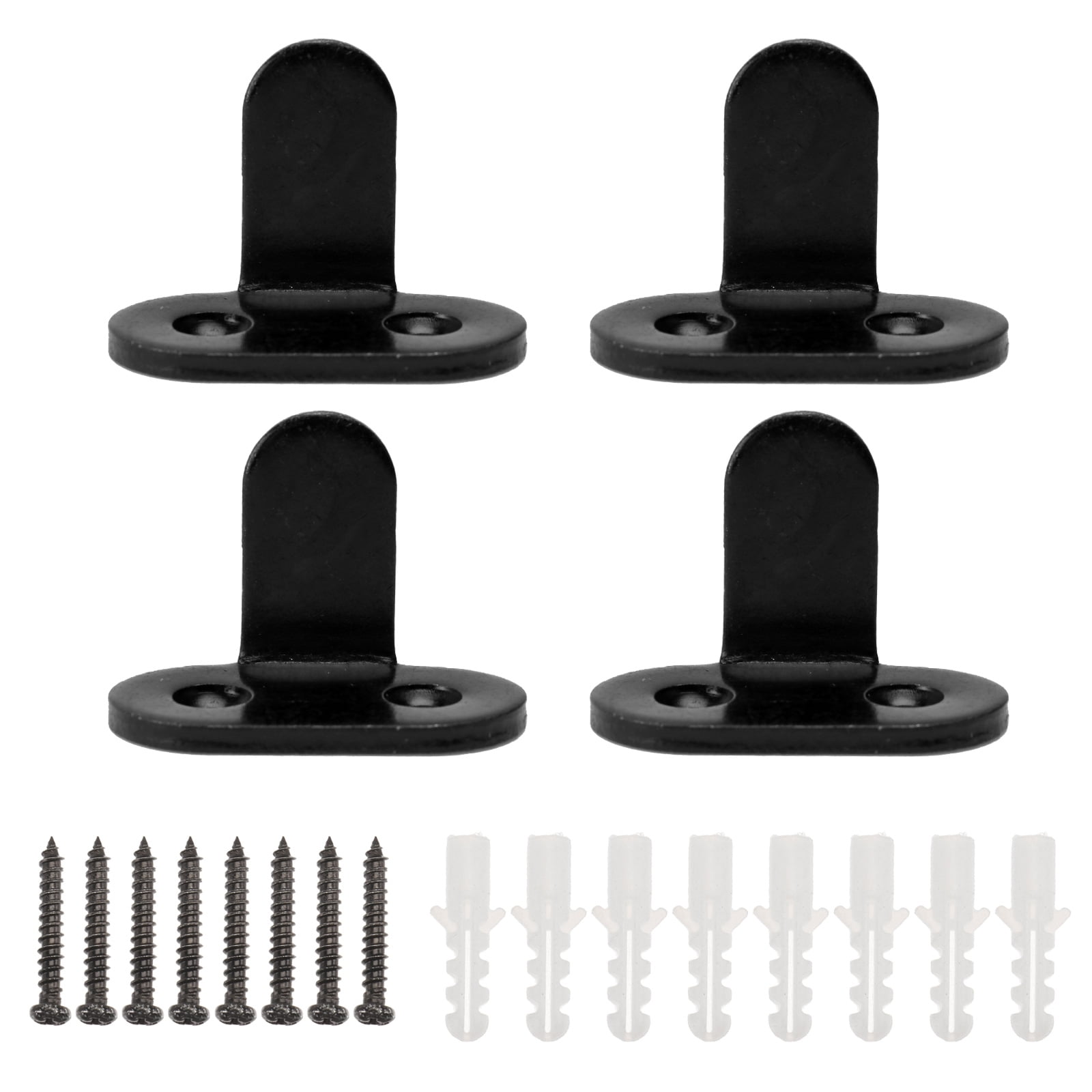 NUOLUX 2 Sets Sliding Closet Door Guides Barn Door Floor Guides