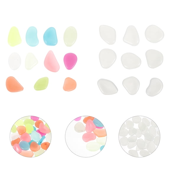 NUOLUX 200 Pcs Compact Aquarium Pebbles Natural Look For Outdoor Gardens And Fountains