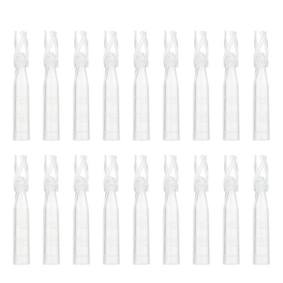 NUOLUX 200pcs Laboratory Transparent Insert Pipes 250ul Vial Insert Pipes for HPLC Vials