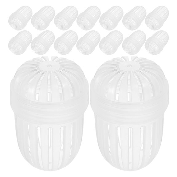 NUOLUX Reusable Fine Mesh Tea Infuser for Loose Tea Leaves Transparent Plastic 20Pcs