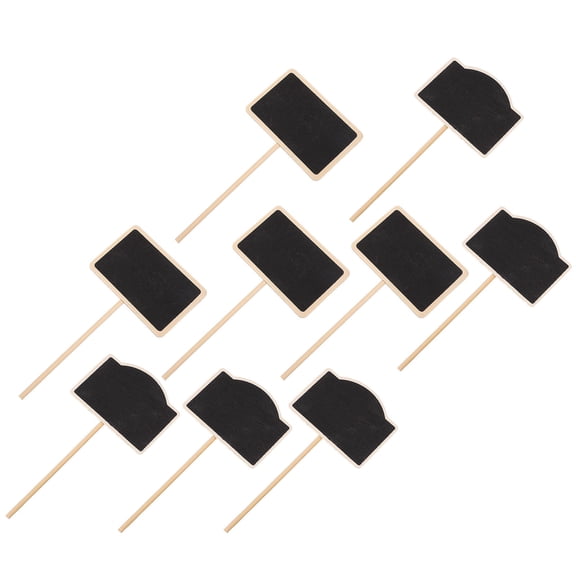 NUOLUX DIY Projects Small Wooden Chalkboard Black 20Pcs 6.8X3.4in