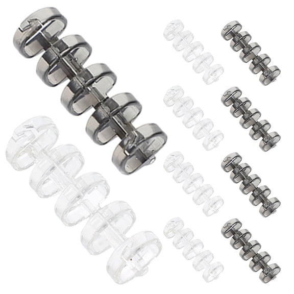 NUOLUX Plastic Binder Rings Assorted Color Practical Smooth Surface for Crafts