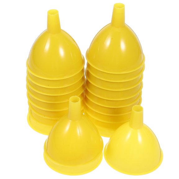 NUOLUX 20Pcs Plastic Scientific Funnel for Laboratory and Chemical Use