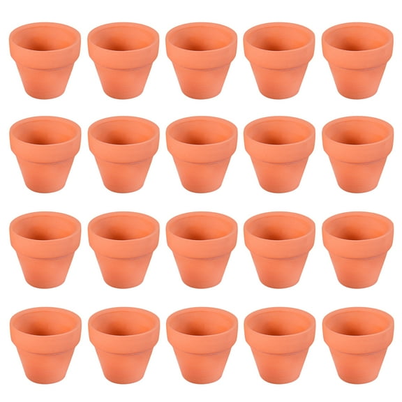 BESTONZON 20Pcs Small Mini Terracotta Pot Clay Ceramic Pottery Planter Cactus Flower Pots Succulent Nursery Pots Great for Plants Crafts Wedding Favor