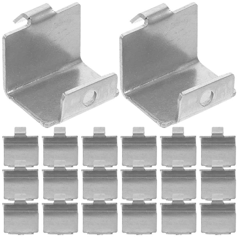 NUOLUX 20pcs Freezer Shelf Clips Refrigerator Cooler Shelf Supports