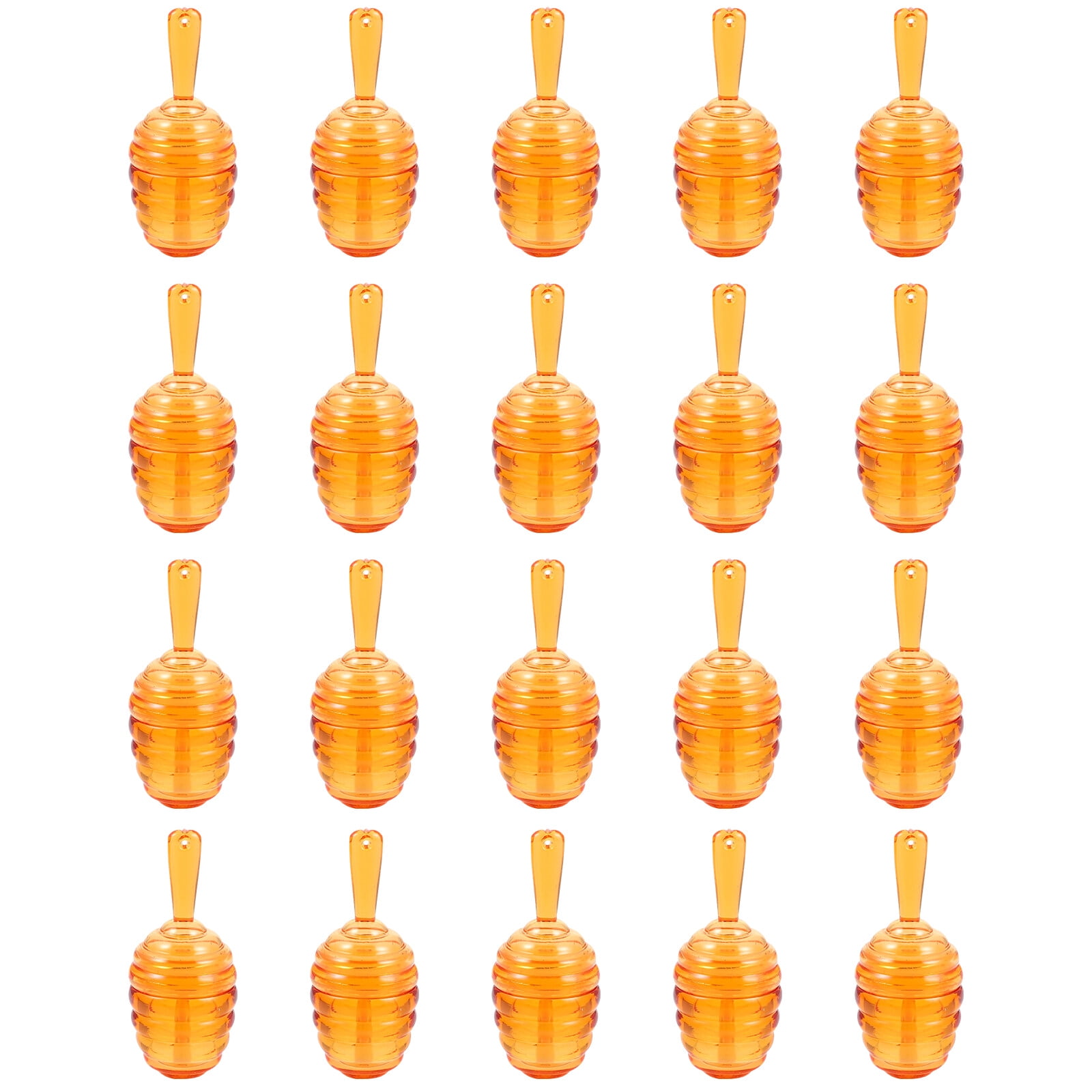 NUOLUX 20pcs Refillable Lip Gloss Tube Honey Pots Shaped Lipgloss