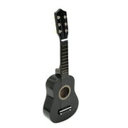 NUOLUX 21 Inch Acoustic Guitar Small Size Portable Wooden Guitar for Children Kids (Black)