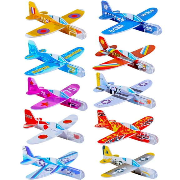 NUOLUX 25Pcs Airplane Toys Outdoor Toy Small Throwing Glider Plane Throwing Airplane Aircraft Model