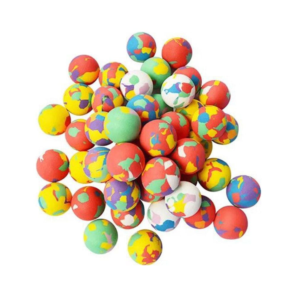 NUOLUX 25pcs 1.57 Inch Colorful Bouncy Balls EVA Jumping Balls Children