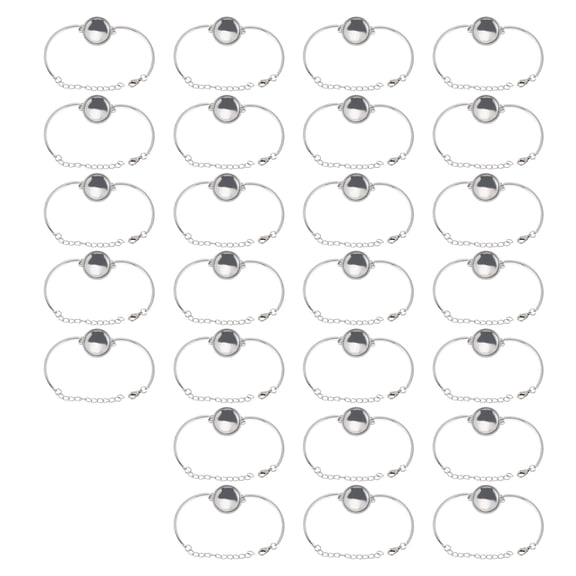 25pcs DIY Jewelry Making Kit with 25 Glass Cabochons for Crafting Bracelets