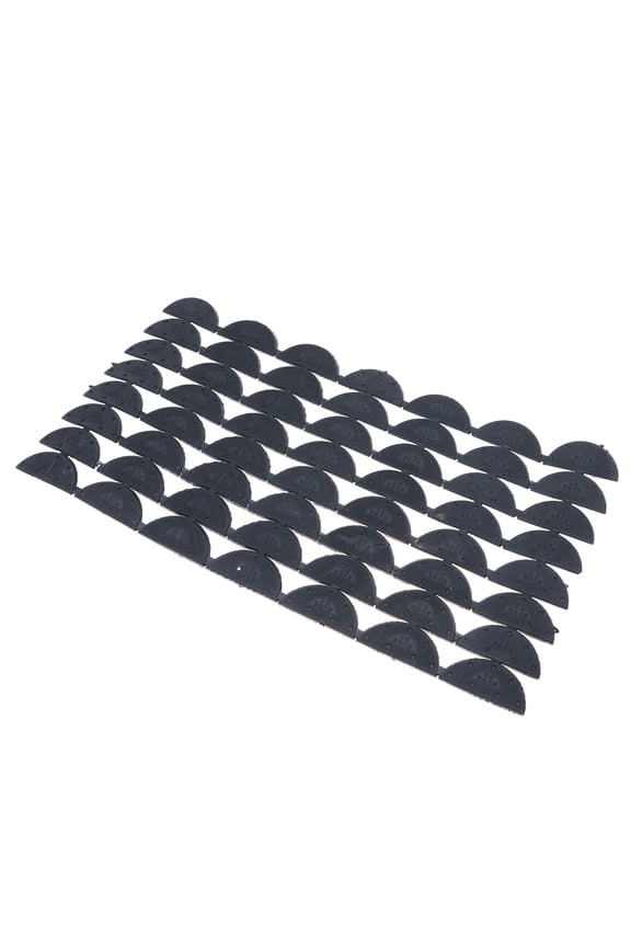 28 Pairs TPU Black Rectangle Shoe Sole Stickers for High Heel Users