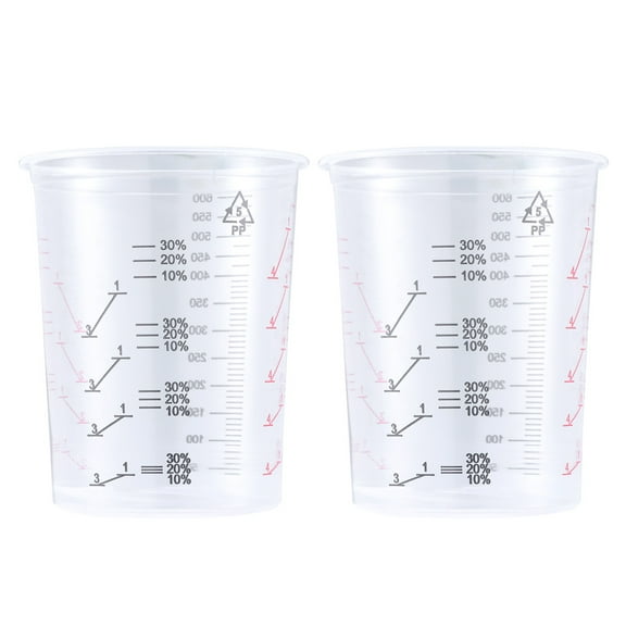 Homoyoyo Professional 600Ml Measuring Cup Transparent for Industrial Use 2Pcs