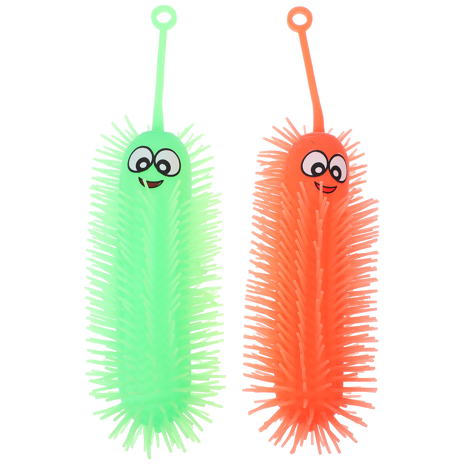 NUOLUX 2PCS Luminous Toy Caterpillars Toys LightUp Toys Kids Baby Squeeze Toys