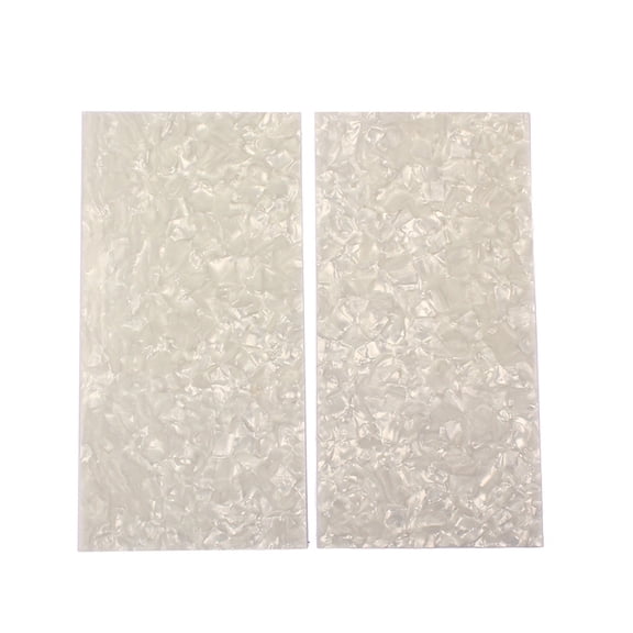NUOLUX 2PCS/ Set Celluloid Guitar Veneer Shell DIY Inlays Markers Material For Guitar Fingerboard Fretboard Neck Shell Guitar Parts and Accessories