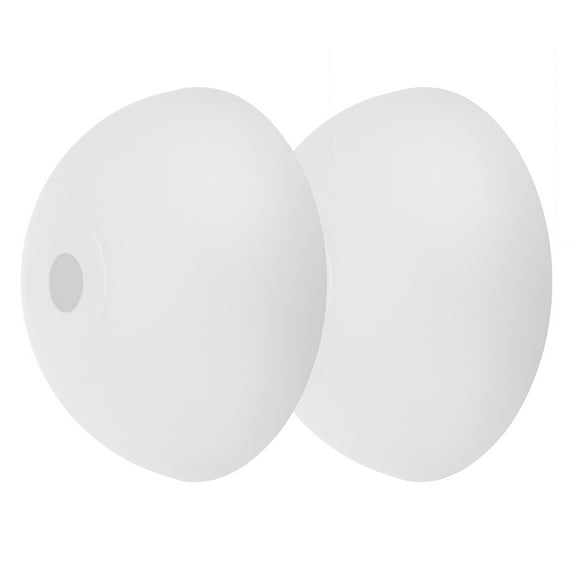 Toyandona 2Pcs White Plastic Lamp Shade Cover for Ceiling Light with Modern Dome Design for Home