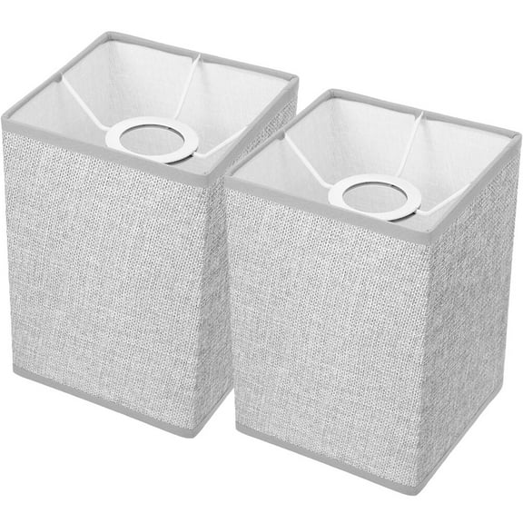 NUOLUX 2Pcs Bedside Light Lampshade Modern Style Linen Light Shade Wall Light Chandelier Lamp Shade