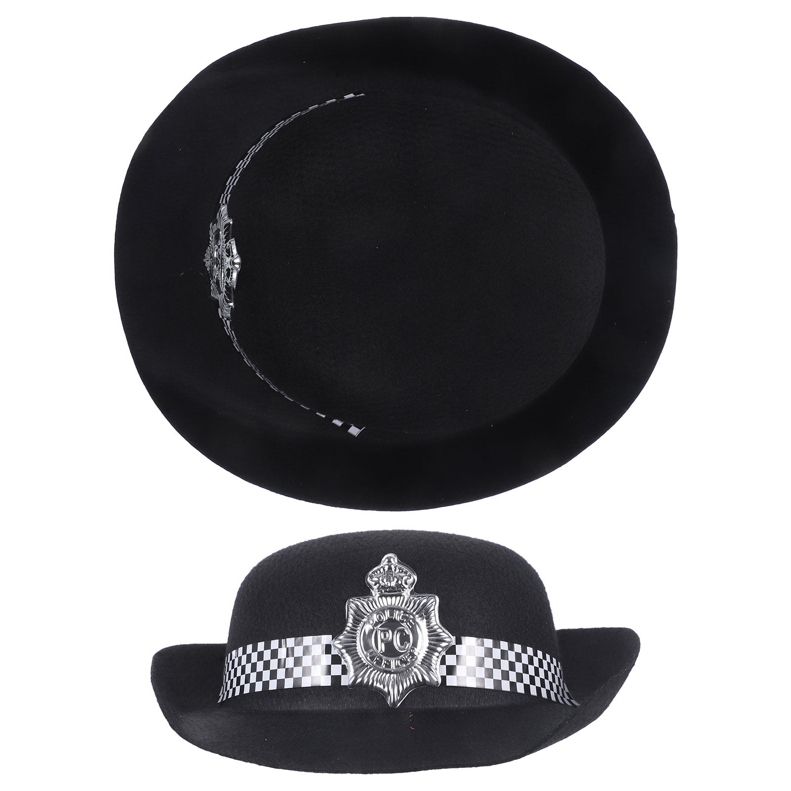 NUOLUX 2Pcs Children Police Hats Kids Policemen Caps Party Cosplay