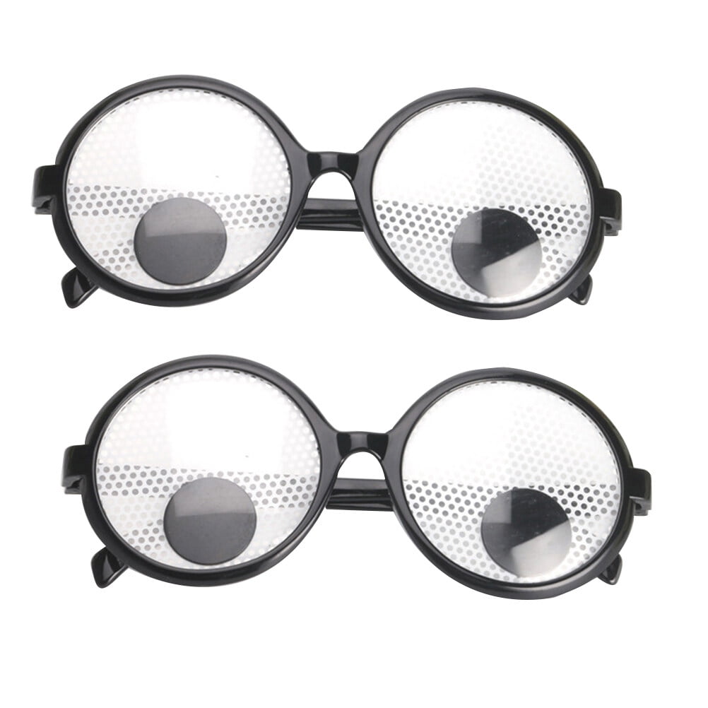 NUOLUX 2Pcs Creative Movable Eyeball Eyeglasses Party Eyeglasses Costume Supplies