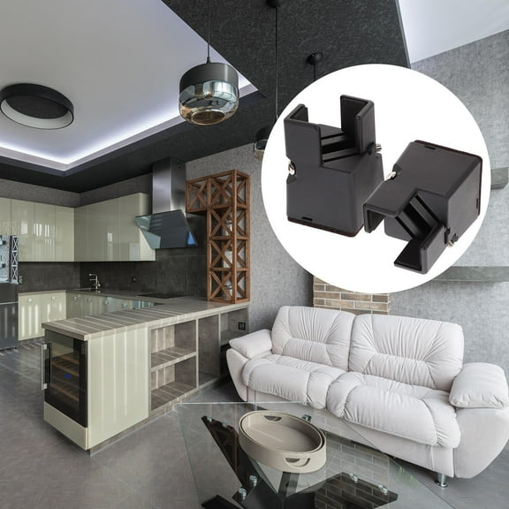 Toyandona Nuolux Desk Riser Blocks Black ABS Steel Velvet for Furniture Stability