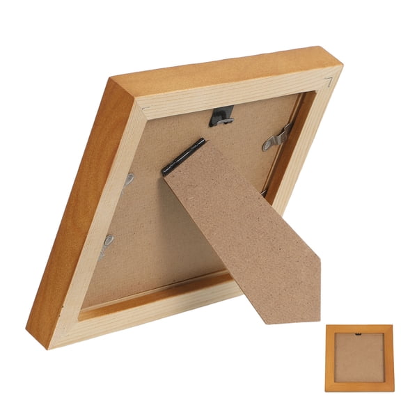 NUOLUX 2Pcs Brown Disk Holder for Dvds and Cds with Artistic Display Frame