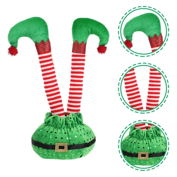 Toyandona Christmas Legs, Assorted Color, Safe Materials, Reusable, Party and Yard Decor, 2Pcs