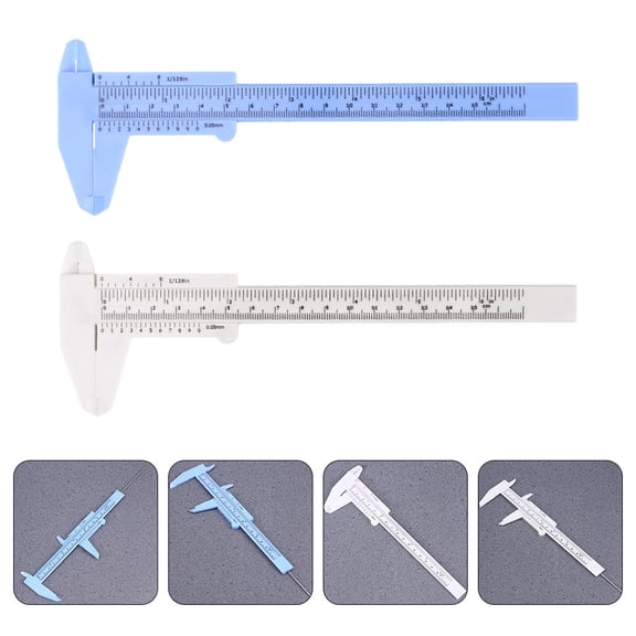 NUOLUX Plastic Caliper Measuring Gauge Assorted Results Convenient 2Pcs