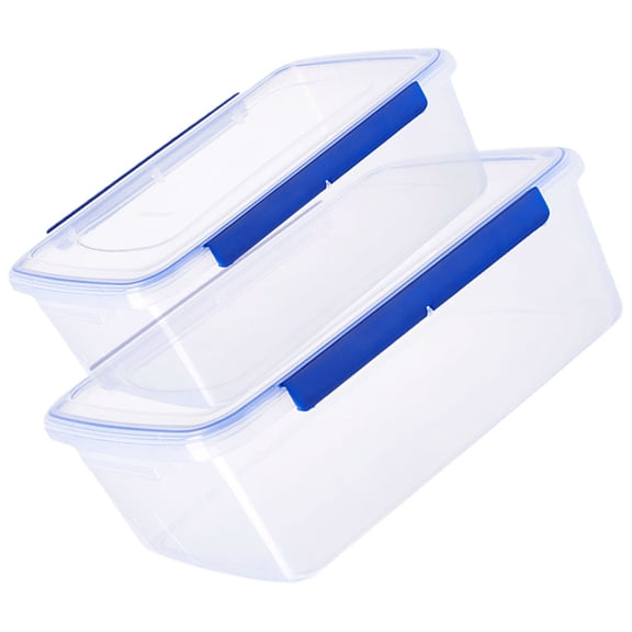 NUOLUX Reusable Plastic Dough Proofing Container Blue for Kitchen 2Pcs