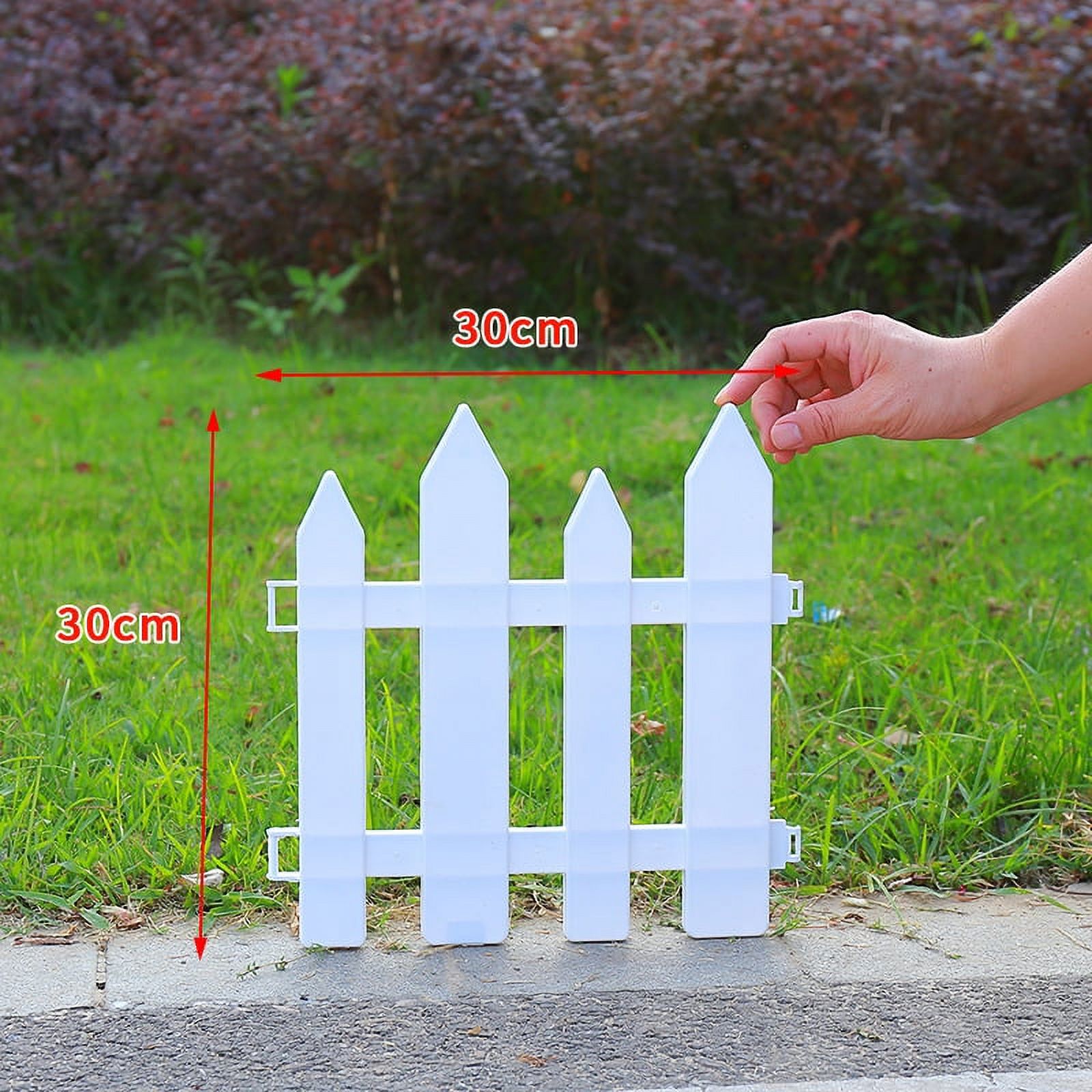 NUOLUX 2Pcs Multiuse Garden Edging Border Plastic Plant Fence