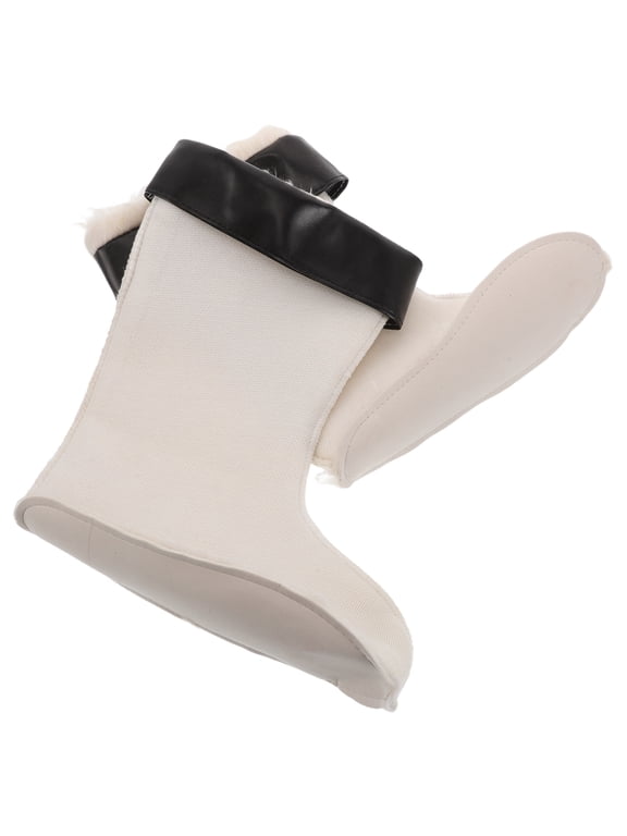Cotton Plush Boot Liners White for Footwear Insulated Warmth