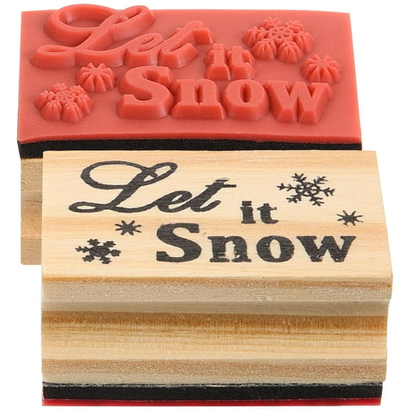 NUOLUX 2Pcs Wooden Square Stampers for Carnival Planner Stamper Toy Children present