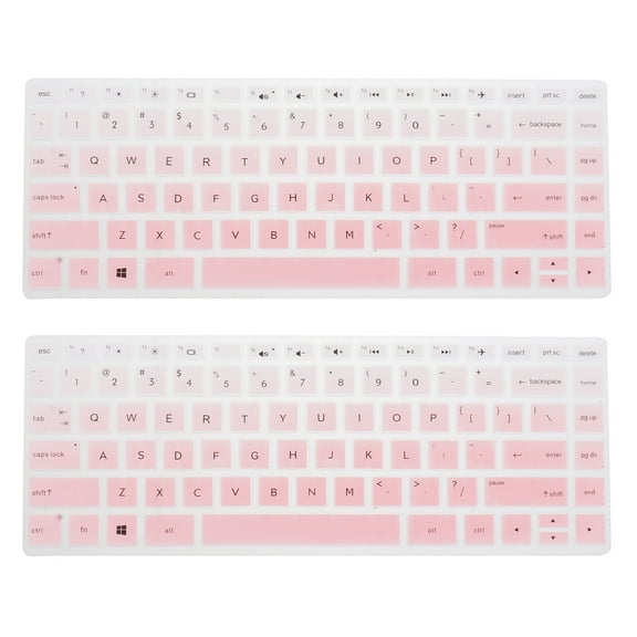 Tineasur Back to School 2Pcs Waterproof Laptop Keyboard Protector Silicone Cover for Daily Use