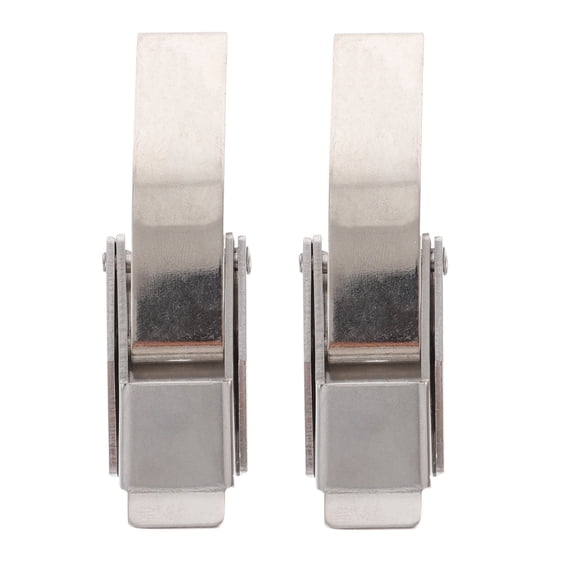 Homoyoyo Stainless Steel Tool Box Clasps Heavy-Duty Buckles for Home and Workshop Use 2 Pieces