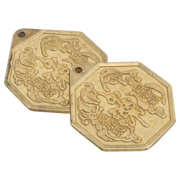 NUOLUX 2pcs Decorative Mirror for Home Decor Copper Mirror Retro Reflection Lovers of Traditional Chinese Crafts