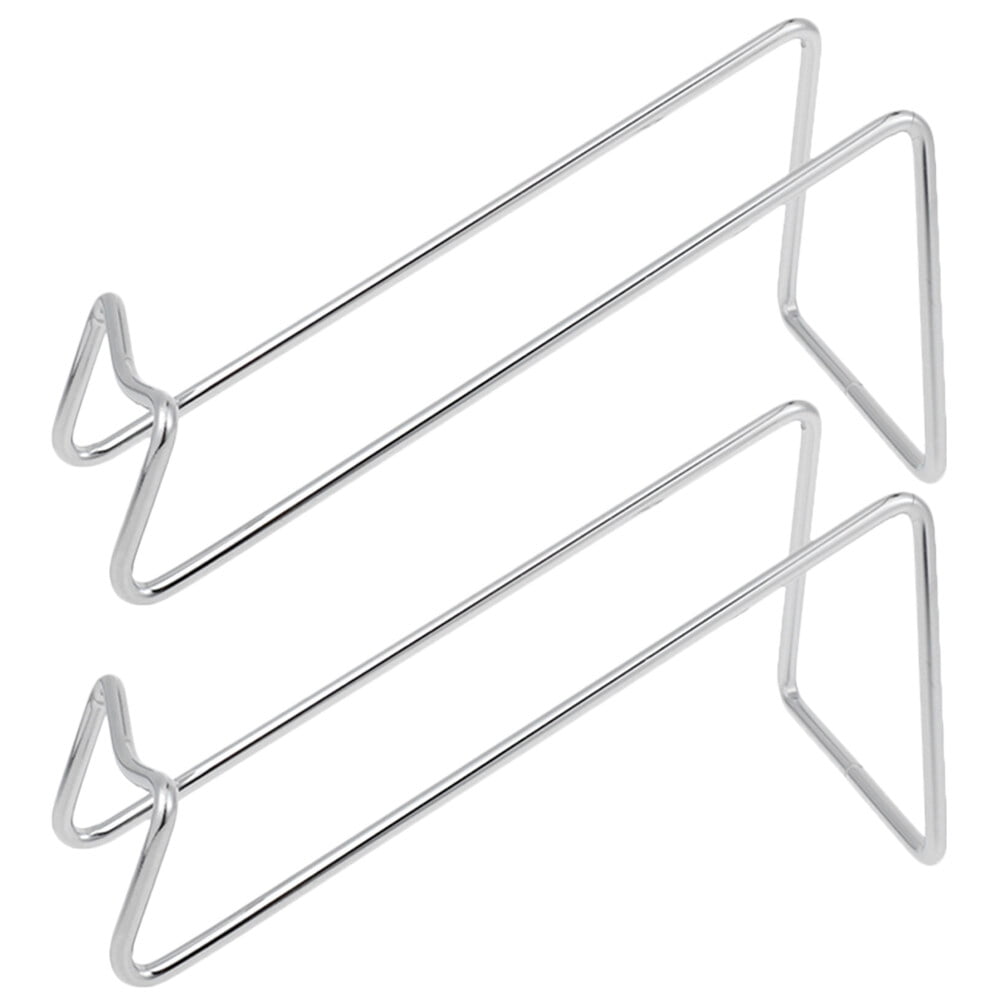 NUOLUX 2pcs Metal Wine Bottle Holder Wine Display Rack Metal Wine Rack