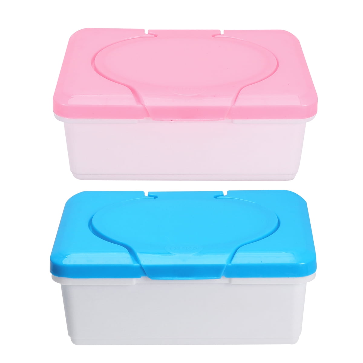 NUOLUX 2pcs Reusable Wet Tissue Box Household Dustproof Desktop Wet