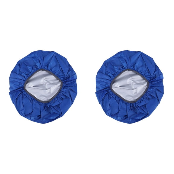 NUOLUX 2pcs Waterproof Backpack Rucksack Rain Cover Bag Rainproof Pack Cover 35L(Blue)