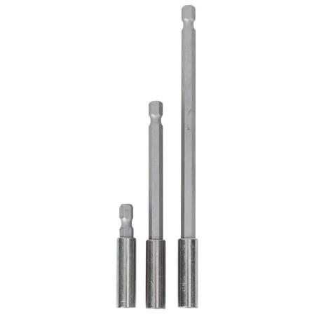 Tineasur Magnetic Drill Extension 3Pcs, Silver, High Torque, , Securely Holds Bits