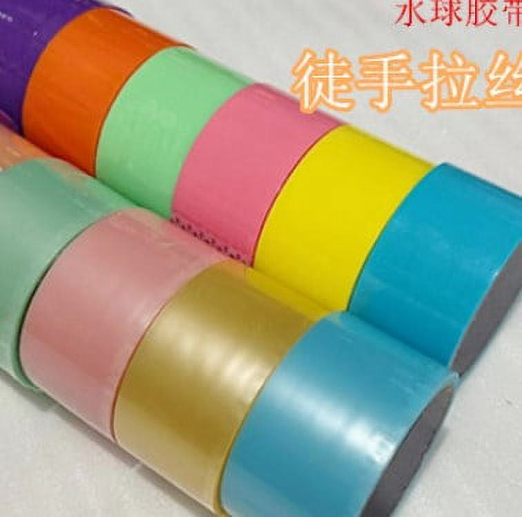 NUOLUX 3 Rolls Colorful Sticky Ball Tape Funny Ball Tape Rolling Tape