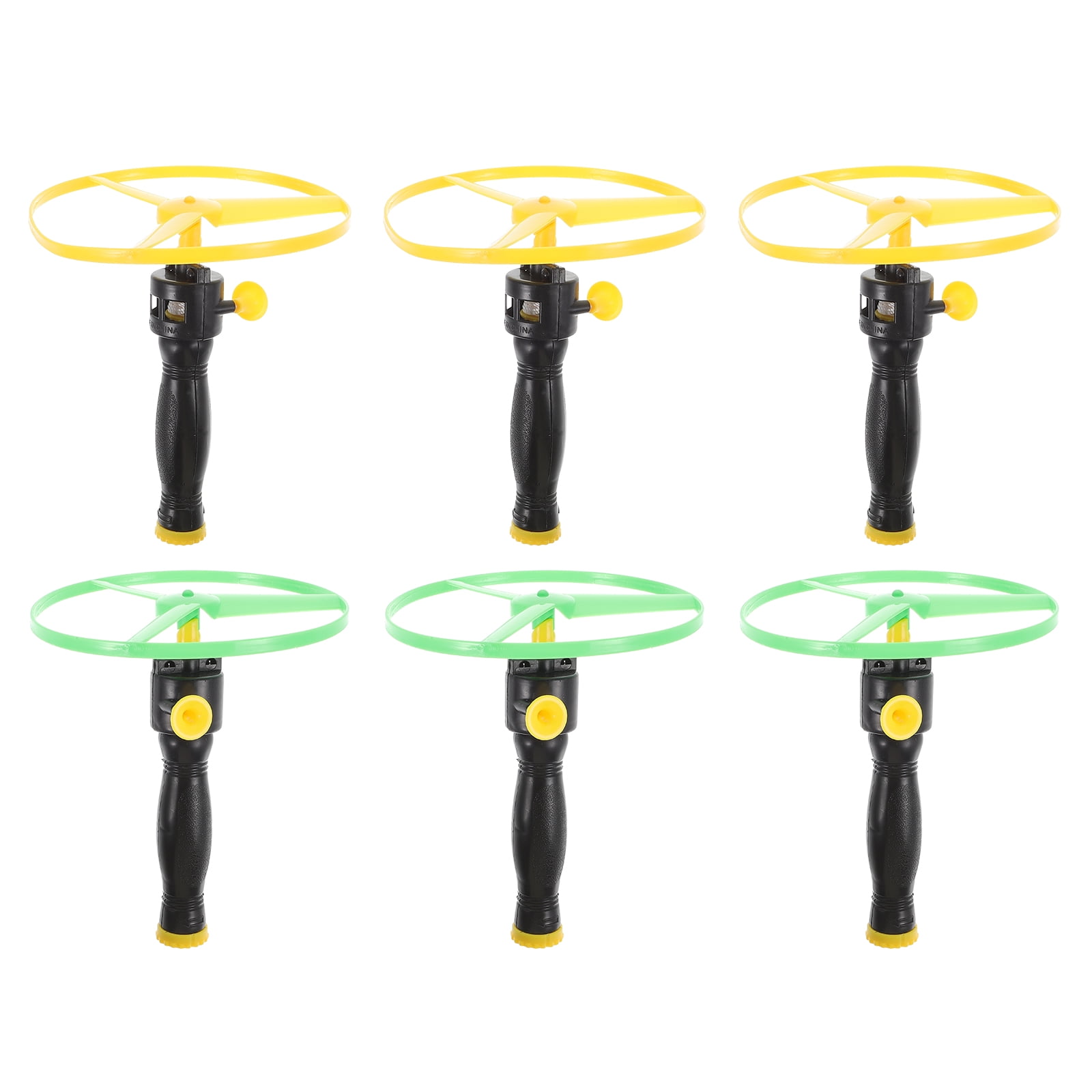NUOLUX 3 Sets Flying Disc Toys Pull String Flying Saucer Flying Toys