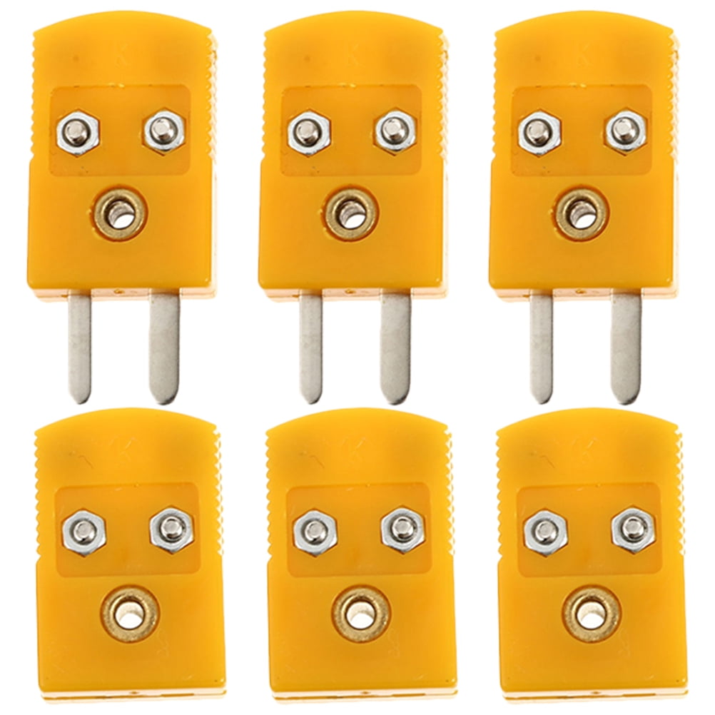 NUOLUX 3 Sets Thermocouple Plug Adapter K Type Male Female Thermocouple